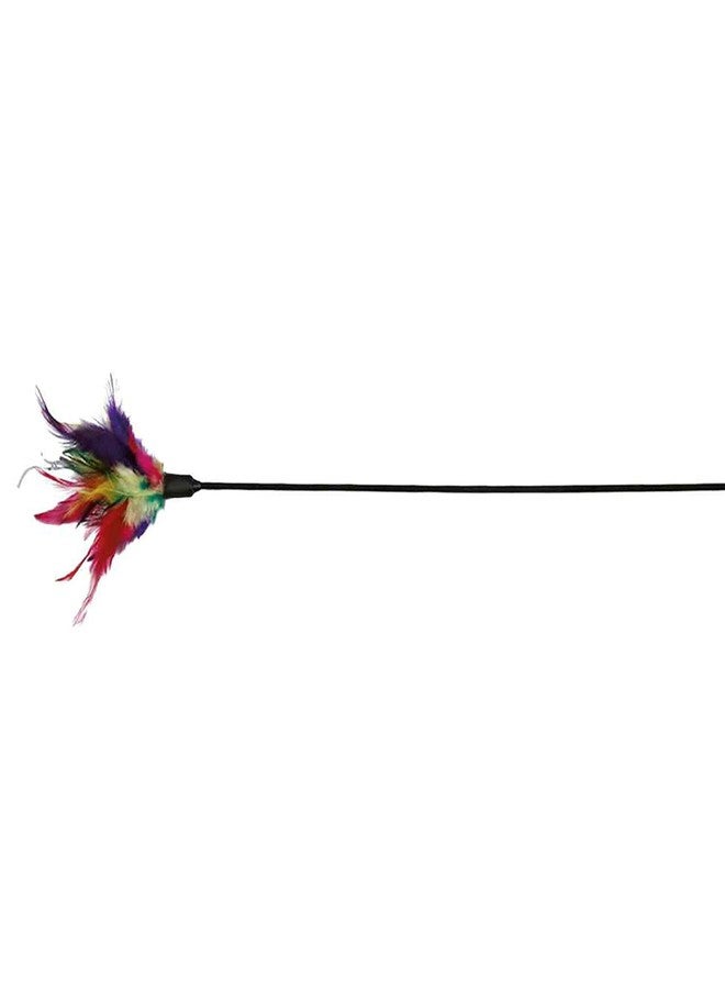 TRIXIE Playing Rod with Feathers Toy, Interactive Teaser Toy for Cats, Wand Toy (Pack of 4)